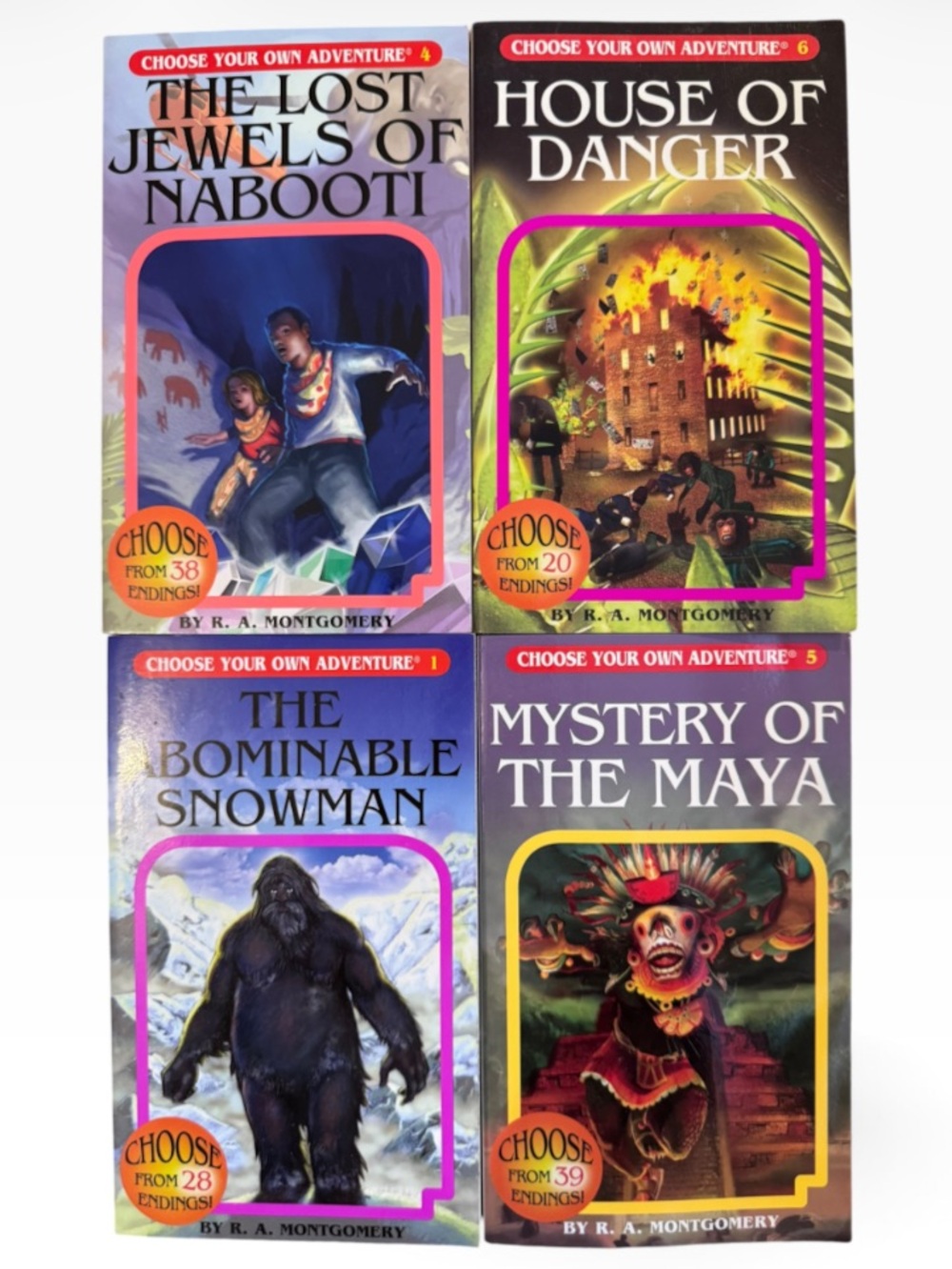 Set of 4 Choose Your Own Adventure books